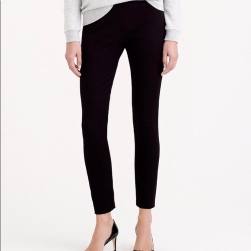 J.Crew Winnie Pant Black sz 2 in stretch twill